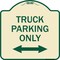 Signmission Reserved Parking Truck Parking W/ Bidirectional Arrow Heavy-Gauge Alum, 18" x 18", TG-1818-23031 A-DES-TG-1818-23031 - alternate 1